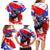 Boricua Pride Rooster Flag Puerto Rico Family Matching Long Sleeve Bodycon Dress and Hawaiian Shirt