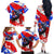 Boricua Pride Rooster Flag Puerto Rico Family Matching Off The Shoulder Long Sleeve Dress and Hawaiian Shirt