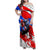 Boricua Pride Rooster Flag Puerto Rico Family Matching Off Shoulder Maxi Dress and Hawaiian Shirt
