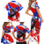 Boricua Pride Rooster Flag Puerto Rico Family Matching Short Sleeve Bodycon Dress and Hawaiian Shirt