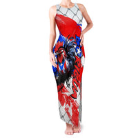 Boricua Pride Rooster Flag Puerto Rico Family Matching Tank Maxi Dress and Hawaiian Shirt