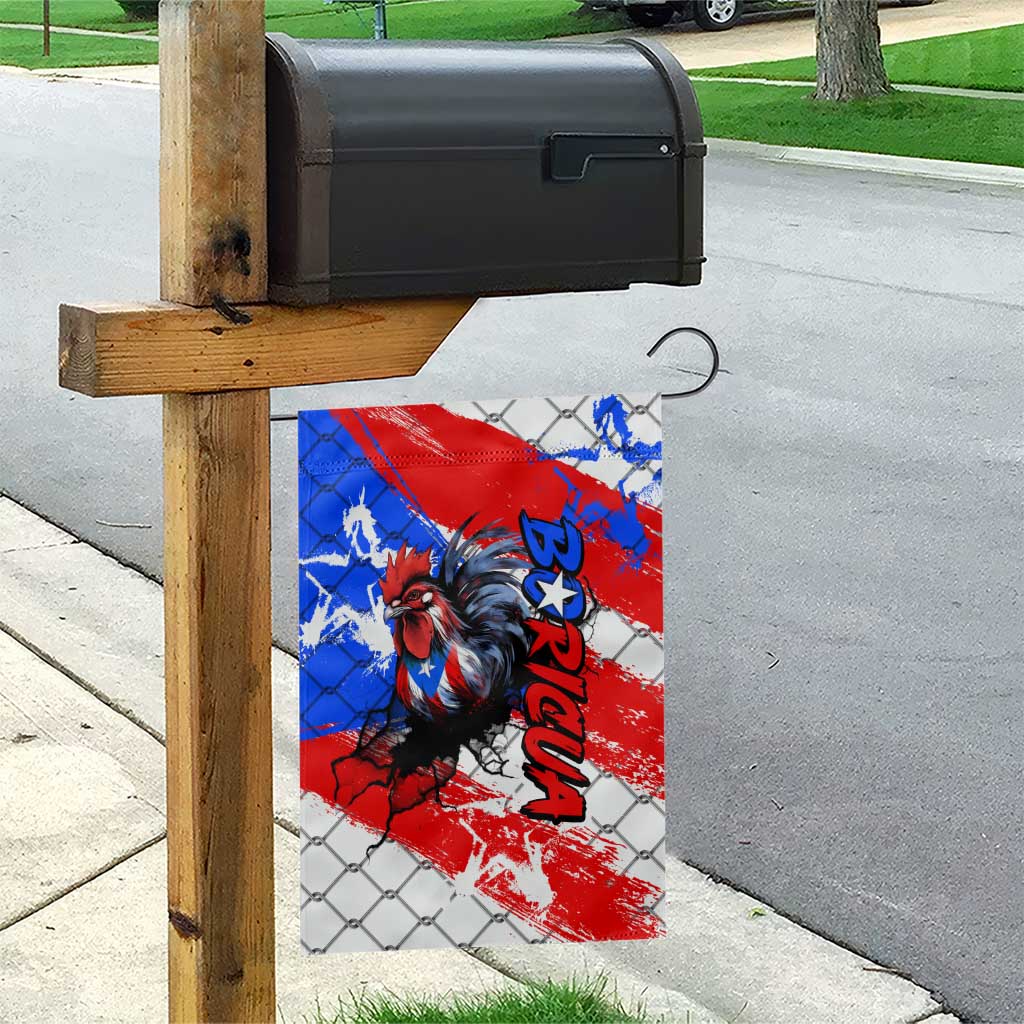 Boricua Pride Rooster Flag Puerto Rico Garden Flag