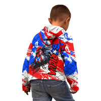 Boricua Pride Rooster Flag Puerto Rico Kid Hoodie