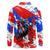 Boricua Pride Rooster Flag Puerto Rico Long Sleeve Polo Shirt