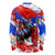 Boricua Pride Rooster Flag Puerto Rico Long Sleeve Shirt