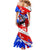 Boricua Pride Rooster Flag Puerto Rico Mermaid Dress