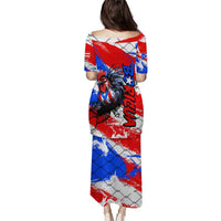 Boricua Pride Rooster Flag Puerto Rico Puletasi