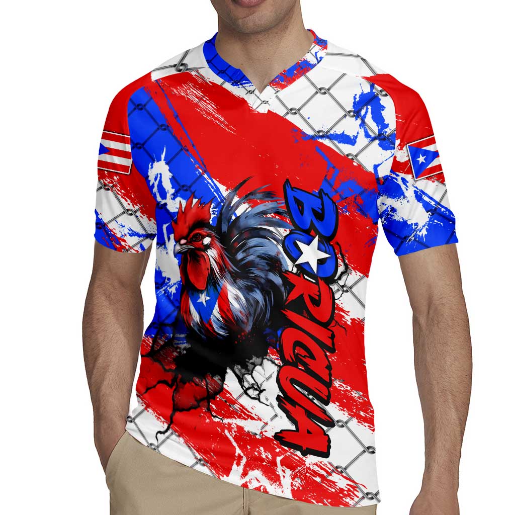 Boricua Pride Rooster Flag Puerto Rico Rugby Jersey