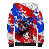 Boricua Pride Rooster Flag Puerto Rico Sherpa Hoodie