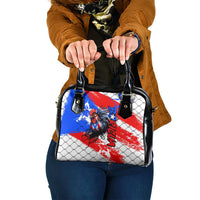 Boricua Pride Rooster Flag Puerto Rico Shoulder Handbag