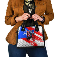 Boricua Pride Rooster Flag Puerto Rico Shoulder Handbag