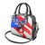 Boricua Pride Rooster Flag Puerto Rico Shoulder Handbag