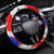 Boricua Pride Rooster Flag Puerto Rico Steering Wheel Cover