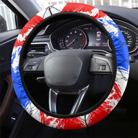 Boricua Pride Rooster Flag Puerto Rico Steering Wheel Cover