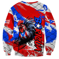 Boricua Pride Rooster Flag Puerto Rico Sweatshirt