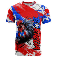Boricua Pride Rooster Flag Puerto Rico T Shirt