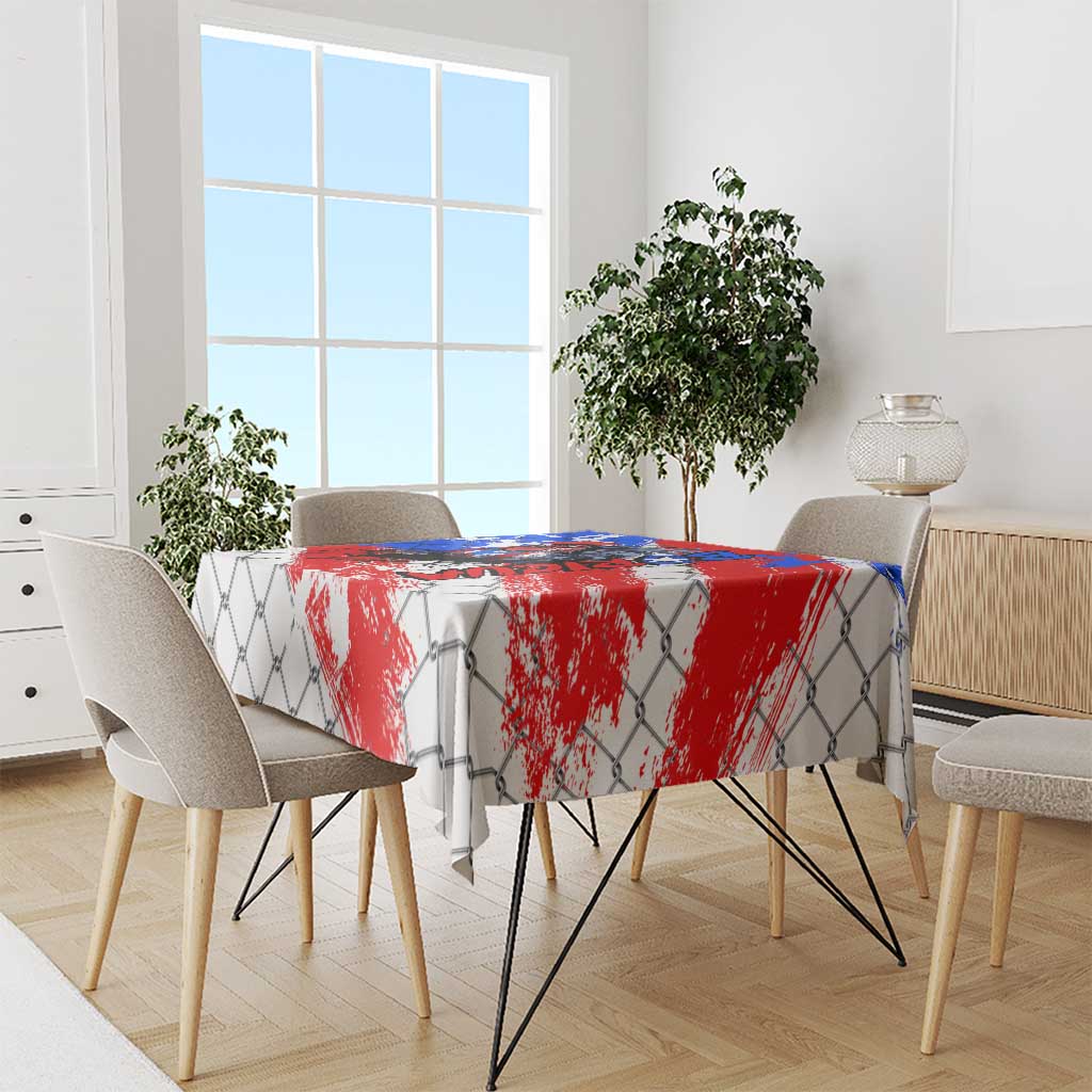 Boricua Pride Rooster Flag Puerto Rico Tablecloth