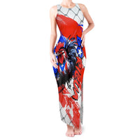 Boricua Pride Rooster Flag Puerto Rico Tank Maxi Dress