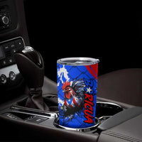 Boricua Pride Rooster Flag Puerto Rico Tumbler Cup