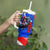 Boricua Pride Rooster Flag Puerto Rico Tumbler With Handle