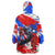 Boricua Pride Rooster Flag Puerto Rico Wearable Blanket Hoodie