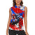 Boricua Pride Rooster Flag Puerto Rico Women Sleeveless Polo Shirt