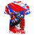 Boricua Pride Rooster Flag Puerto Rico Women V-Neck T-Shirt