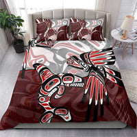 Haida Orca and Eagle Battle Bedding Set Canada Pacific Northwest Tribal Art