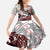 Haida Orca and Eagle Battle Family Matching Off The Shoulder Long Sleeve Dress and Hawaiian Shirt Canada Pacific Northwest Tribal Art