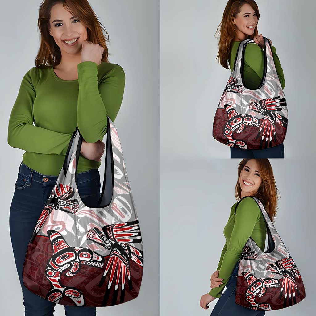 Haida Orca and Eagle Battle Grocery Bag Canada Pacific Northwest Tribal Art