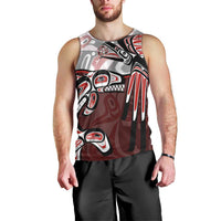 Haida Orca and Eagle Battle Men Tank Top Canada Pacific Northwest Tribal Art