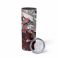 Haida Orca and Eagle Battle Skinny Tumbler Canada Pacific Northwest Tribal Art