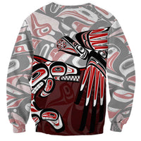 Haida Orca and Eagle Battle Sweatshirt Canada Pacific Northwest Tribal Art