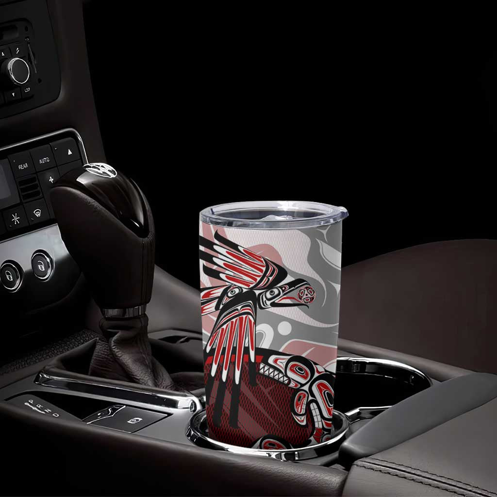 Haida Orca and Eagle Battle Tumbler Cup Canada Pacific Northwest Tribal Art