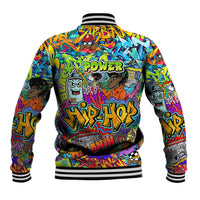 Hip Hop Graffiti Art Baseball Jacket Black Power - Wonder Print Shop