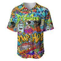 Hip Hop Graffiti Art Baseball Jersey Black Power - Wonder Print Shop