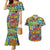 Hip Hop Graffiti Art Couples Matching Mermaid Dress and Hawaiian Shirt Black Power - Wonder Print Shop