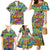Hip Hop Graffiti Art Family Matching Mermaid Dress and Hawaiian Shirt Black Power - Wonder Print Shop