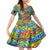Hip Hop Graffiti Art Family Matching Off Shoulder Long Sleeve Dress and Hawaiian Shirt Black Power - Wonder Print Shop