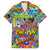 Hip Hop Graffiti Art Family Matching Off Shoulder Long Sleeve Dress and Hawaiian Shirt Black Power - Wonder Print Shop