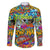 Hip Hop Graffiti Art Family Matching Off Shoulder Long Sleeve Dress and Hawaiian Shirt Black Power - Wonder Print Shop