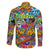 Hip Hop Graffiti Art Family Matching Off Shoulder Long Sleeve Dress and Hawaiian Shirt Black Power - Wonder Print Shop