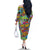 Hip Hop Graffiti Art Family Matching Off Shoulder Long Sleeve Dress and Hawaiian Shirt Black Power - Wonder Print Shop