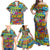 Hip Hop Graffiti Art Family Matching Off Shoulder Maxi Dress and Hawaiian Shirt Black Power - Wonder Print Shop
