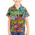 Hip Hop Graffiti Art Family Matching Off Shoulder Short Dress and Hawaiian Shirt Black Power - Wonder Print Shop