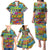 Hip Hop Graffiti Art Family Matching Puletasi Dress and Hawaiian Shirt Black Power - Wonder Print Shop