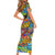 Hip Hop Graffiti Art Family Matching Short Sleeve Bodycon Dress and Hawaiian Shirt Black Power - Wonder Print Shop