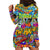 Hip Hop Graffiti Art Hoodie Dress Black Power - Wonder Print Shop