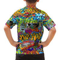 Hip Hop Graffiti Art Kid Hawaiian Shirt Black Power - Wonder Print Shop