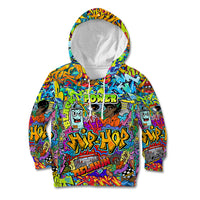 Hip Hop Graffiti Art Kid Hoodie Black Power - Wonder Print Shop